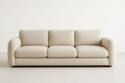 Sofá de 3 plazas de lino beige 200cm