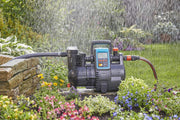 Gardena Comfort Hauswasserautomat 5000/5E LCD: bomba de agua doméstica con pantalla LC, ahorro de energía, caudal de 5000 l/h, motor de 1300 W con interruptor térmico de seguridad, protección contra funcionamiento en seco (1759-20)