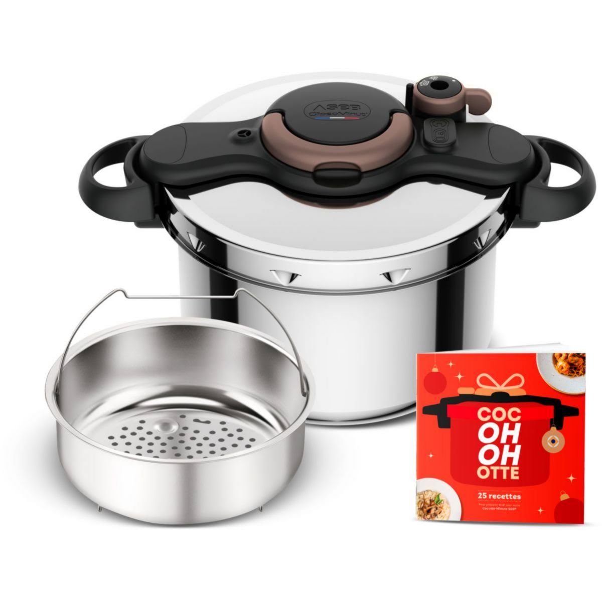 Olla a presión Seb ClipsoMinute Gourmande 7.5L
