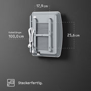 Calefactor rápido STIEBEL ELTRON CK 20 Trend LCD para aprox. 25 m², certificado TV, fabricado en Alemania, pantalla LCD, temporizador semanal, termoventilador cerámico de bajo consumo, baño, 2 kW, 236653