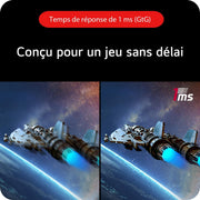 LG Ultragear™ 27GS60QC-B.AEU Monitor Gaming 27" - Panel VA resolución QHD (2560x1440), 1ms 180Hz, HDR 10, sRGB 99% (CIE1931), AMD FreeSync, inclinable, ajustable en altura