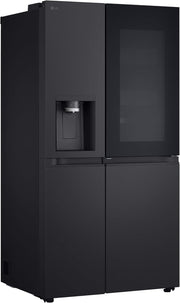 Frigorífico Side by Side LG GSGV81PYLL, Clase E, 635 L, Instaview, frigorífico con congelador, dispensador de hielo, hielo picado y agua, Total NoFrost, compresor Smart Inverter, Wi-Fi