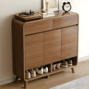 Mueble zapatero moderno de madera para recibidor, tamaño mediano