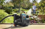 Gardena Comfort Hauswasserautomat 5000/5E LCD: bomba de agua doméstica con pantalla LC, ahorro de energía, caudal de 5000 l/h, motor de 1300 W con interruptor térmico de seguridad, protección contra funcionamiento en seco (1759-20)