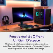 Monitor Gaming Alienware 27 - AW2725D, QHD (2560x1440), 280Hz, QD-OLED, 0.03ms, compatible con NVIDIA G-Sync, AMD FreeSync Premium Pro, DisplayHDR True Black 400, USB-C, HDMI, DisplayPort, garantía de 3 años