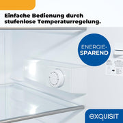 Refrigerador Exquisit sin congelador, 133 litros, frigorífico de una puerta independiente, sentido de apertura de puerta reversible, KS516-V-H-010D blanco