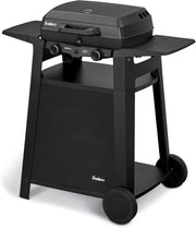 EndersGasgrill Urban II Pro, parrilla de mesa, función de asado, cocción y horneado, 2 quemadores de acero inoxidable, con termómetro para parrilla, parrilla para balcón y camping, carcasa de aluminio fundido, rejilla de hierro fundido, #2062