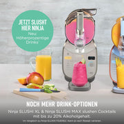 Máquina para granizados Ninja SLUSHi XL con tecnología SlushAssist, gran capacidad de 3,7 l (capacidad máxima de llenado de 2.840 ml), para granizados, cócteles congelados y más, color moca FS601EUBR