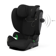CYBEX Gold Silla de coche infantil Solution G i-Fix, para coches con y sin ISOFIX, desde aprox. 3 hasta 12 años (100 - 150 cm), desde aprox. 15 hasta 50 kg, Lava Grey