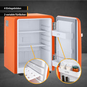 Mininevera silenciosa TZS First Austria | Diseño retro | Capacidad de refrigeración ajustable | Manilla de puerta | Sistema de refrigeración termoeléctrico | 40L | crema