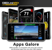 Escáner OBDLink MX+ OBD2 Bluetooth para iPhone, Android y Windows – Diagnóstico de coche profesional