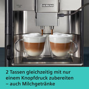 Cafetera superautomática EQ6 plus s700 TE657503DE con sistema de leche, 12 bebidas, pantalla táctil, molinillo de cerámica, 1,7 l