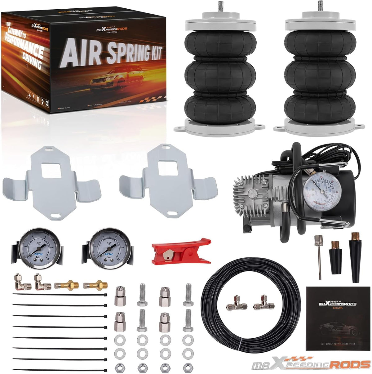 Kit de suspensión neumática maXpeedingrods + compresor para Fiat Ducato 230 244 250, para Citroën Jumper, para Peugeot