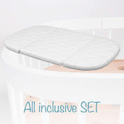 Cuna 7 en 1 tweeto®: cuna de madera evolutiva | cuna de colecho y cuna de barrotes de altura regulable | convertible en cama infantil y parque de juegos (haya natural)