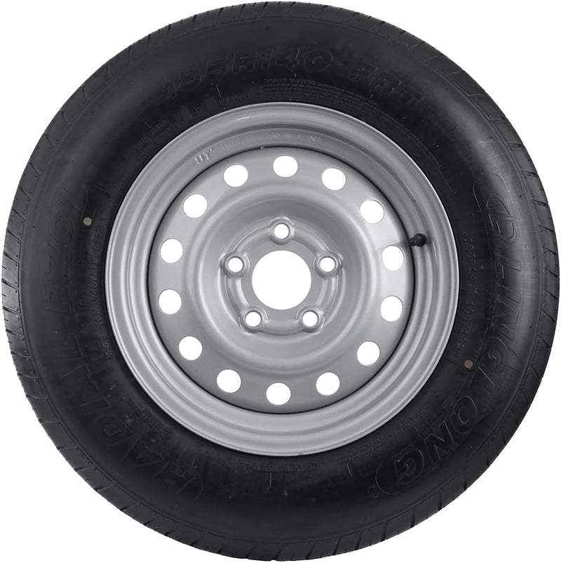 UNITRAILER Rueda reforzada completa para remolque 185 R14 C 104/102 N - Llanta 5,5Jx14 con distancia entre tornillos 5x112 - 14 pulgadas para remolques utilitarios y caravanas