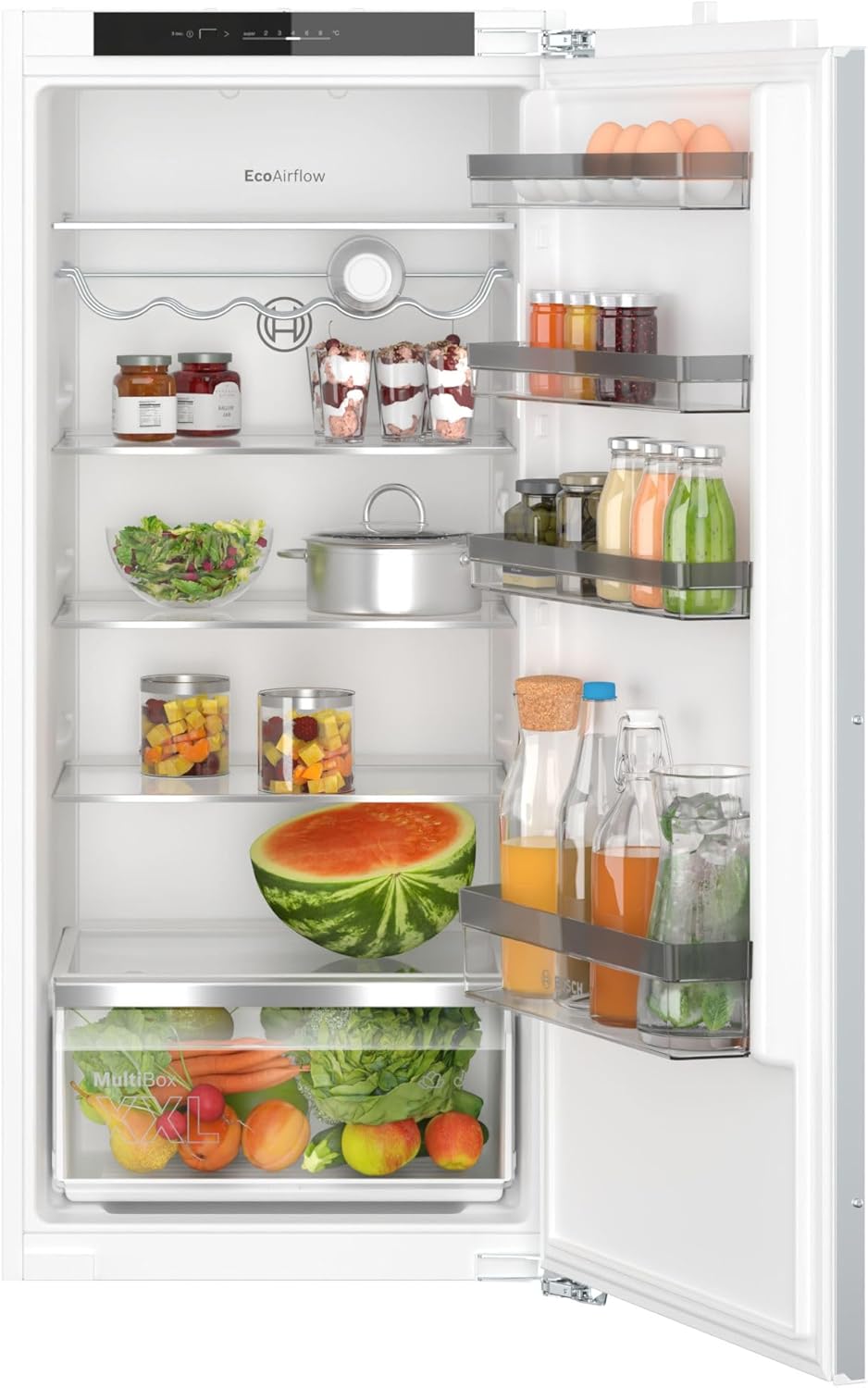 Bosch KIR41VFE0, Serie 4, Frigorífico pequeño, Integrable, 122,5 x 56 cm, 204 L [Clase de eficiencia energética E]