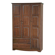 Armario ropero de 3 puertas - Blanco/Moca/Java - Madera maciza