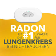 Monitor de calidad del aire View Plus: radón, partículas finas, CO2, COV, temperatura, humedad, presión atmosférica, Smart Home, WiFi