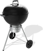 Barbacoa de carbón 57 cm Original Kettle Premium con soporte y ruedas, 2342 cm² de superficie de cocción, termómetro en la tapa