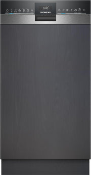 Siemens SR65YX08ME, lavavajillas inteligente iQ500 totalmente integrable, 45 cm de ancho, tercera bandeja para cubiertos, Zeolita, extra silencioso, aquaStop, apertura automática de puerta al finalizar el programa, varioSpeed, iluminación interior