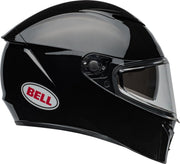 Casco de moto Bell Lithium Solid ECE, calota dinámica, visor solar integrado, forro EPS multidensidad, óptica de clase 1, tres tamaños de calota, pantalla Pinlock incluida. Color: negro, talla: S