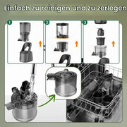 Extractor de jugos lento (Slow Juicer) C16, 250 W, capacidad de 2,6 L, boca de alimentación de 150 mm
