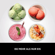 Máquina para helados y postres Ninja CREAMi, 2 recipientes, NC302EU, 7 programas, 1,4 L, para helado y gelato, negro y plateado