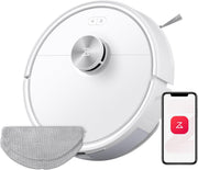 Roborock Q7 M5 Set Robot Aspirador y Fregasuelos 10 000 Pa, Doble Diseño Antienredos, Duración de Limpieza Prolongada, Navegación con LiDAR Preciso, APP, Blanco