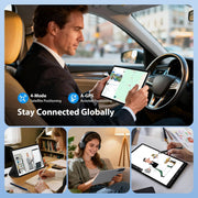 Tablette 3K de 13 pulgadas con Android 15, 36GB RAM, 512GB ROM (extensión 2TB), 4G LTE丨5G WiFi, 2940*1840 UHD, 11580mAh, G99 2.2GHz, 13MP+8MP, tableta táctil con teclado丨GPS丨4 altavoces (Gris)