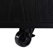 Mesa de centro elevable moderna multifuncional Zeus & Ruta con almacenamiento oculto, 4 taburetes y ruedas, perfecta para espacios modernos
