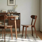 MAYEERTY Juego de 4 sillas de comedor de madera maciza de roble, sillas de madera para cocina, comedor y sala de estar