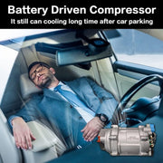 Kit de aire acondicionado eléctrico de 12 V para debajo del salpicadero, sistema universal de CA de 12 V, apto para furgoneta, coche, autocaravana, camión, vehículo recreativo, barco y autobús