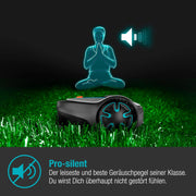 Robot cortacésped Gardena SILENO minimo 250 m²: cortacésped inteligente con conectividad óptima, programable mediante la aplicación Gardena Bluetooth, versión alemana (15201-20)