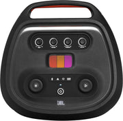 JBL Partybox Stage 120 en negro: altavoz Bluetooth portátil con sonido JBL Pro, espectáculo de luces, refuerzo de sonido con IA y asa telescópica: 12 h de autonomía