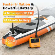 Bomba de aire eléctrica para SUP PULSE Pro D23PRO 20 PSI, bomba con batería y motor sin escobillas para kayaks, botes y tiendas de campaña