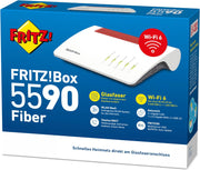 FRITZ!Box 5590 Fiber | Router de fibra óptica | Wi-Fi 6 de hasta 3,6 Gbit/s