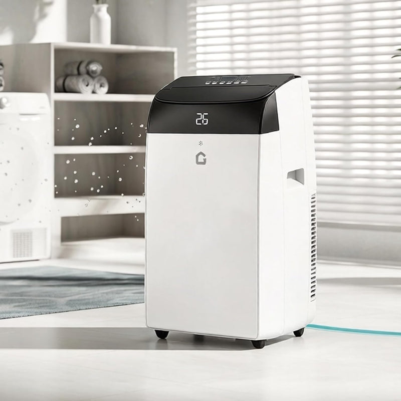 Aire acondicionado portátil Garvee de 10000 BTU, unidad 4 en 1 con refrigeración, deshumidificación y ventilación, funcionamiento silencioso