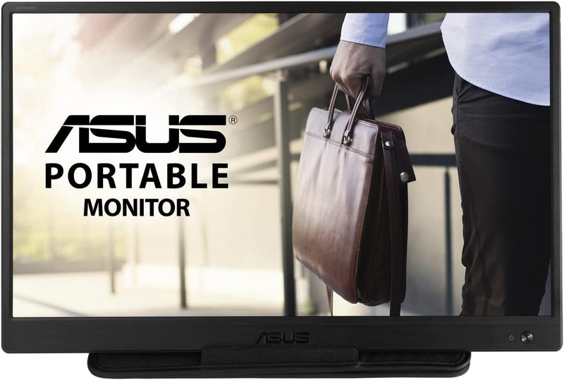 ASUS ZenScreen MB165B - Monitor portátil de 15,6" HD para PC - Teletrabajo o Gaming - Alimentación y visualización mediante USB Tipo-A - Panel TN - 1366x768 - PS3, PS4, Raspberry Pi, Xbox - 220cd/m² - Negro