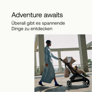 Cochecito de viaje ultracompacto Bugaboo Butterfly, pequeño y ligero, plegable con una sola mano y fácil de maniobrar, cochecito urbano ergonómico para bebés a partir de 6 meses, con mucho espacio de almacenamiento, Stormy Blue