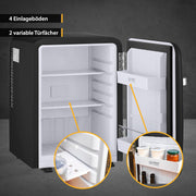 Mininevera silenciosa TZS First Austria | Diseño retro | Capacidad de refrigeración ajustable | Manilla de puerta | Sistema de refrigeración termoeléctrico | 40L | crema