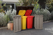 Cochera horizontal para cubos de basura KETER SIO Pro - 1200 litros - Beige