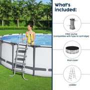 Piscina elevada redonda Bestway Steel Pro MAX con bomba y cobertor