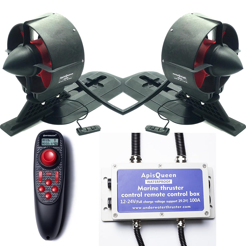 ApisQueen Conjunto de propulsor submarino U92 24 V 150 KV, con RC y ESC, motor sin escobillas de 18,4 kg, motor de pesca por curricán, para kayaks/botes inflables/tablas de remo