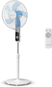 Ventilador de pie Rowenta Turbo Silence, 35 dB(A), refrescante y potente hasta 7,2 m, 12 velocidades, oscilación de 120°, mando a distancia, pantalla LED, temporizador de 12 horas, VU5650F0