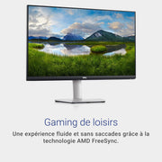 Monitor Dell S2721QSA 27" 4K UHD (3840x2160), 60Hz, IPS, 4ms, AMD Radeon FreeSync, 99% sRGB, altavoces integrados, DisplayPort, 2x HDMI, garantía de 3 años, plata