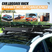 MAXXHAUL 70115 Portaequipajes de acero para SUV y camionetas, 116,8 x 91,4 x 11,4 cm, capacidad de carga 68 kg, negro