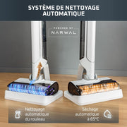 Rowenta X-Clean 10 y Clean it, Aspiradora friegasuelos inalámbrica y limpiadora de alfombras, perfecta para manchas difíciles y pelos, suelos duros, moquetas y alfombras GZ7540WO + IN5010F0