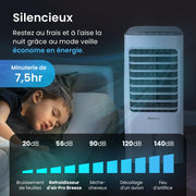 Enfriador de aire portátil Pro Breeze de 5 L, ventilador, humidificador, 3 velocidades, oscilación automática, temporizador, mando a distancia: enfriador de aire evaporativo móvil y potente