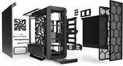 be quiet! Caja de PC Silent Base 802 Black, 3 ventiladores Pure Wings de 140 mm, 2 paneles superiores y frontales intercambiables, bandeja de placa base desacoplada