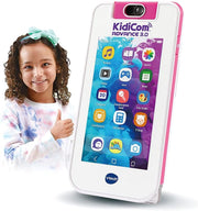 VTech - KidiCom Advance 3.0 Rosa, Dispositivo portátil para niños sin contrato y seguro – 6/12 años – Contenido en francés